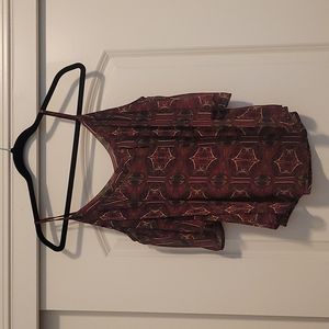 Sheer off the shoulder flowy blouse